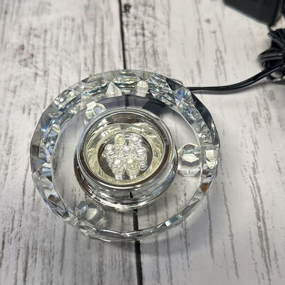 Sorelle Hand Crafted Crystal Trinket Box and LED Light Stand - Picture 8 of 10